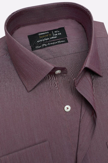 Maroon Dobby Formal Shirt
