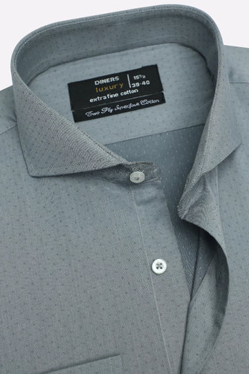 Grey Dobby Formal Shirt