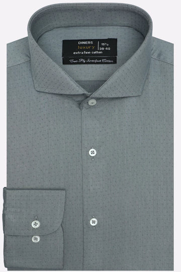 Grey Dobby Formal Shirt