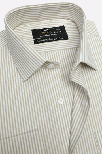 Yellow Bengal Stripes Formal Shirt
