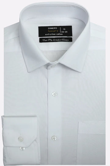 White Plain Formal Shirt