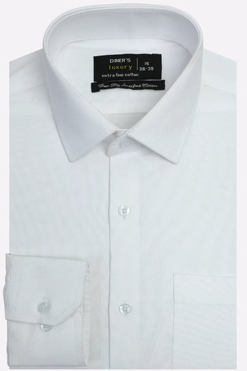 White Plain Formal Shirt