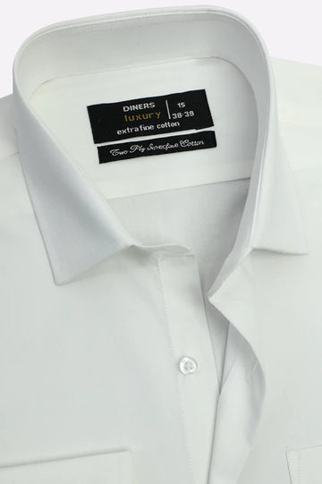 White Plain Formal Shirt