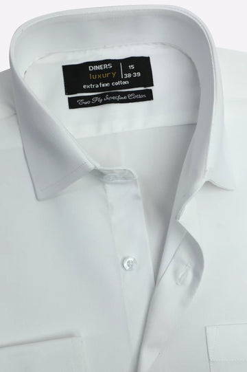 White Plain Formal Shirt