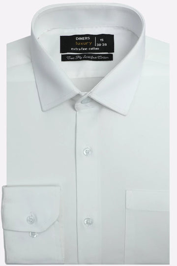 White Plain Formal Shirt