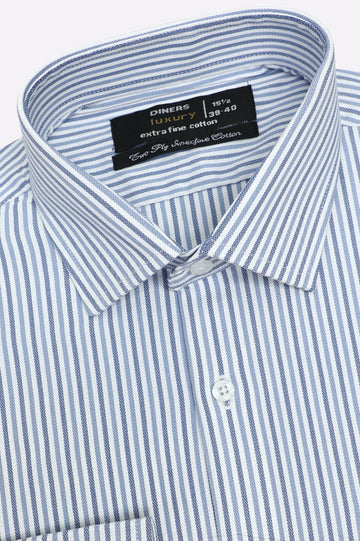 Blue Pinstripes Formal Shirt