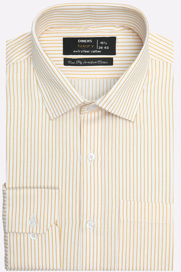 Yellow Bengal Stripes Formal Shirt