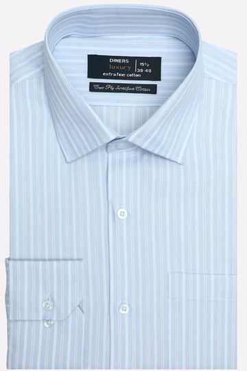 Blue Pinstripe Formal Shirt