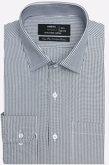 Blue Pinstripes Formal Shirt