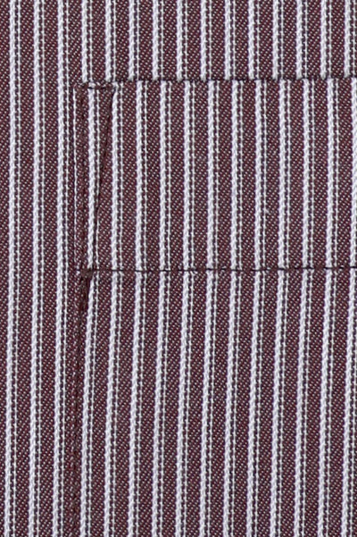 Maroon Stripes Formal Shirt