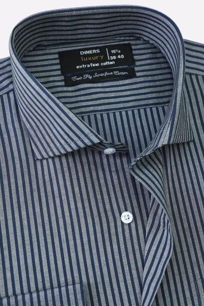 Blue Bengal Stripes Formal Shirt