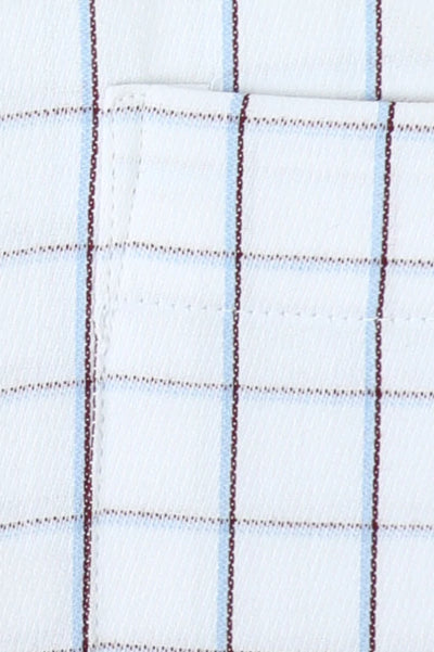 Windowpane Check Formal Shirt