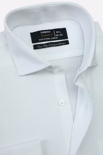 White Plain Formal Shirt