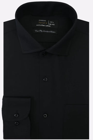 Black Self Formal Shirt