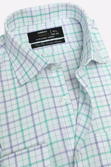Multicolor Tattersall Check Formal Shirt