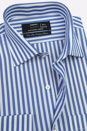 Blue Stripes Formal Shirt