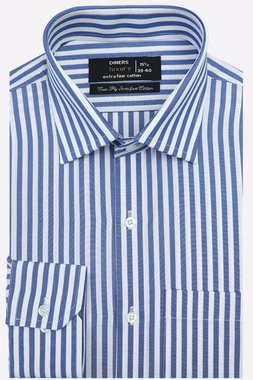 Blue Stripes Formal Shirt