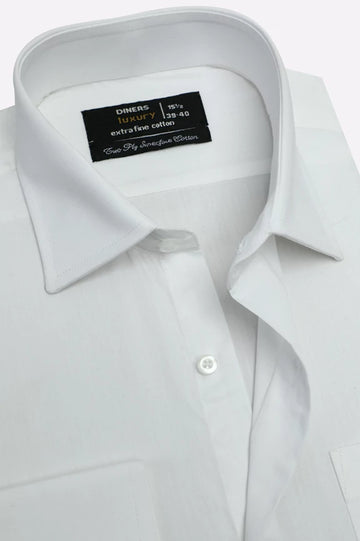 White Plain Formal Shirt
