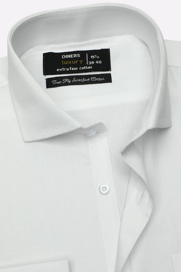 White Plain Formal Shirt