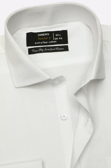 White Plain Formal Shirt