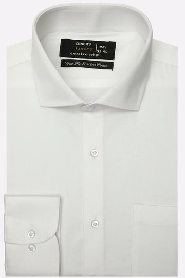 White Plain Formal Shirt