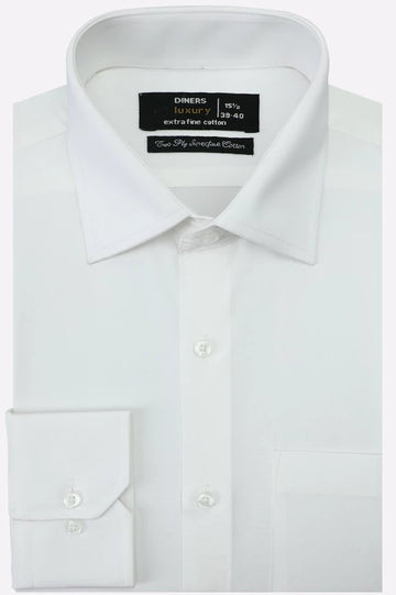 White Plain Formal Shirt