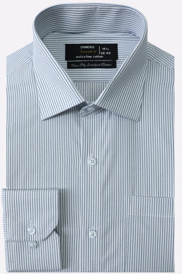 Blue Pinstripe Formal Shirt