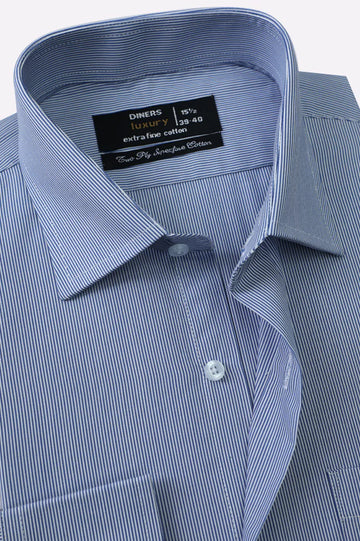 Blue Candy Stripes Formal Shirt