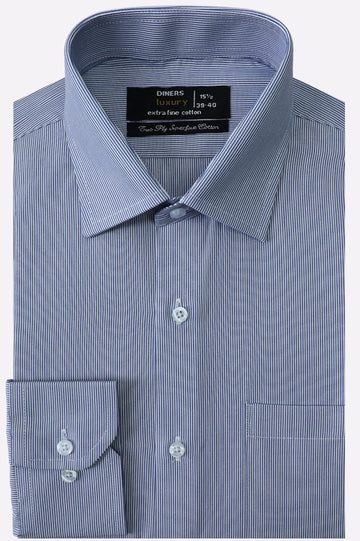 Blue Candy Stripes Formal Shirt