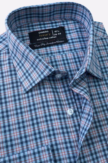 Multicolor Tattersall Check Formal Shirt