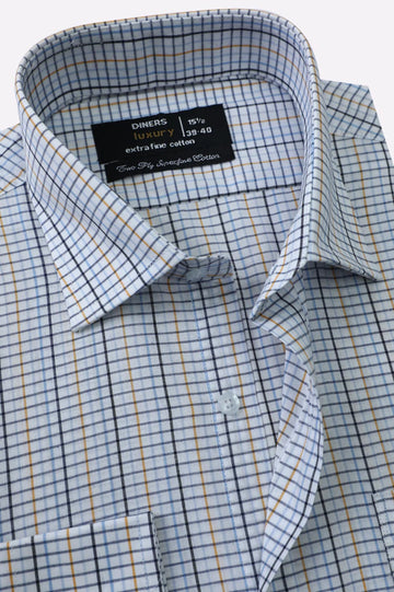 Multicolor Tattersall Check Formal Shirt
