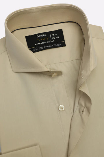 Fawn Plain Formal Shirt