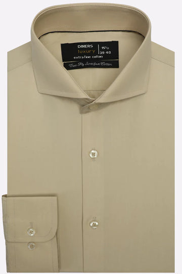 Fawn Plain Formal Shirt