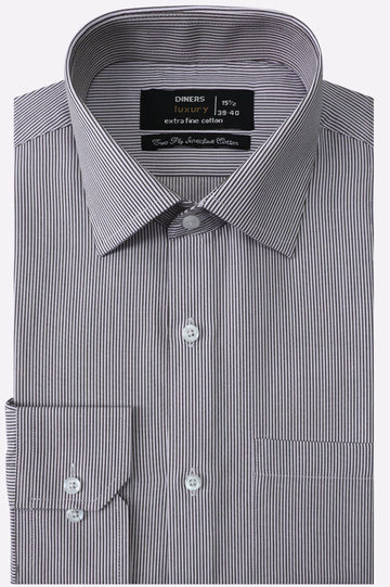 Brown Candy Stripes Formal Shirt