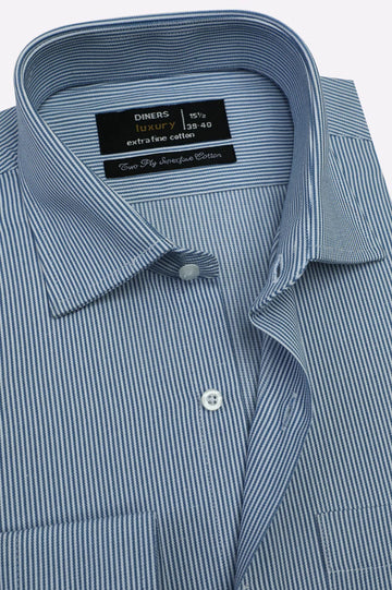 Blue Stripes Formal Shirt