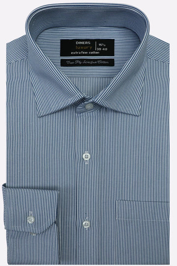 Blue Stripes Formal Shirt