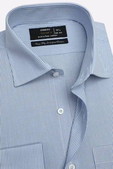 Blue Stripes Formal Shirt