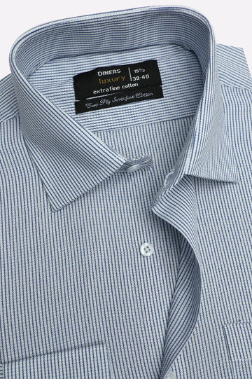 Blue Stripes Formal Shirt