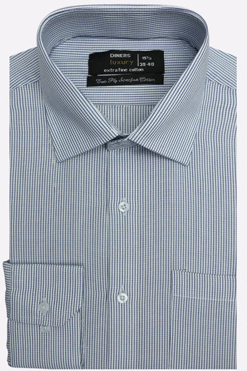 Blue Stripes Formal Shirt