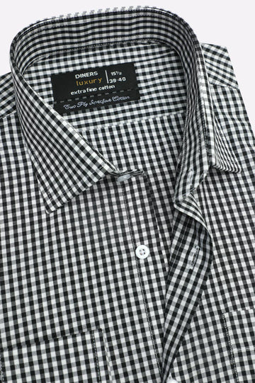 Black Check Formal Shirt