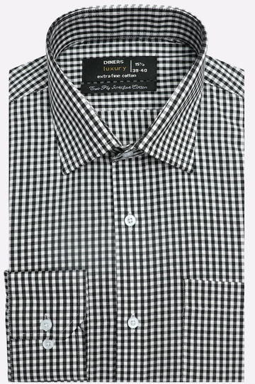 Black Check Formal Shirt