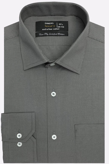 Grey Check Formal Shirt
