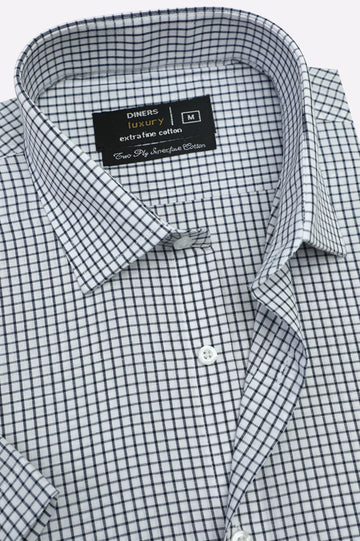 Multi Check Formal Shirt (Half Sleeves)