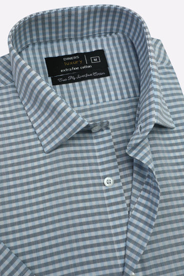 Multi Check Formal Shirt (Half Sleeves)