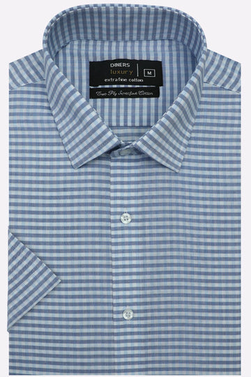 Multi Check Formal Shirt (Half Sleeves)