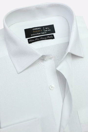 White Plain Formal Shirt