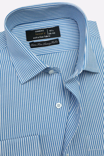Blue Stripes Formal Shirt