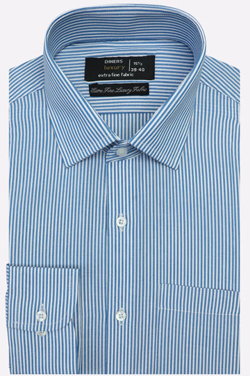 Blue Stripes Formal Shirt