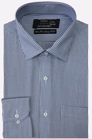 Blue Stripes Formal Shirt