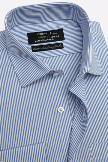 Blue Stripes Formal Shirt